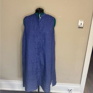 Anne Klein Blue Sleeveless Dress